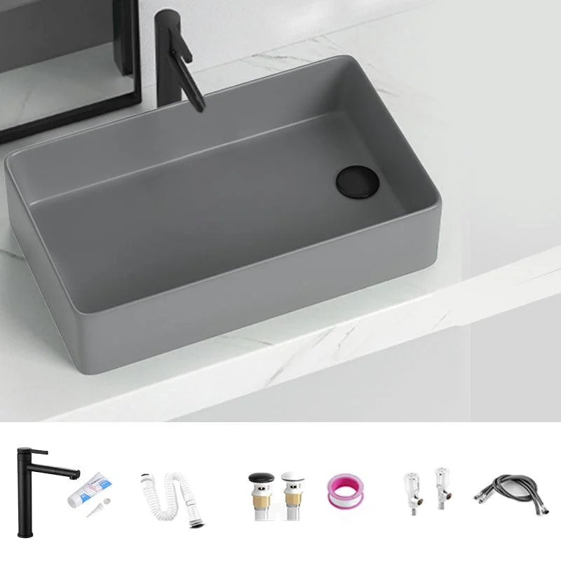 Modern Style Bathroom Sink Stainless Steel Rectangle Bathroom Sink -Bathlova