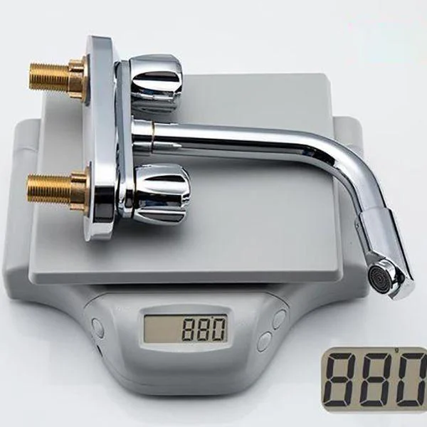 Modern Style Bathroom Tap Double Handles Tap Swivel Spout Tap -Bathlova