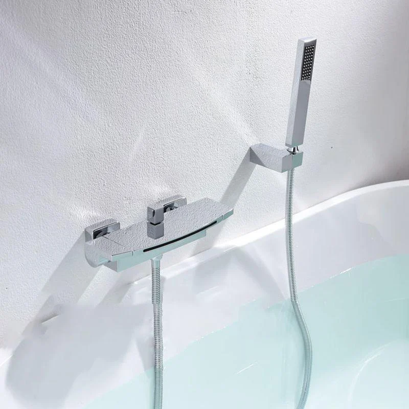 Modern Style Bathtub Tap Waterfall Handle Style Bathroom Tap -Bathlova