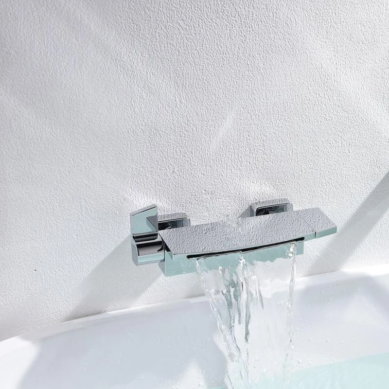 Modern Style Bathtub Tap Waterfall Handle Style Bathroom Tap -Bathlova