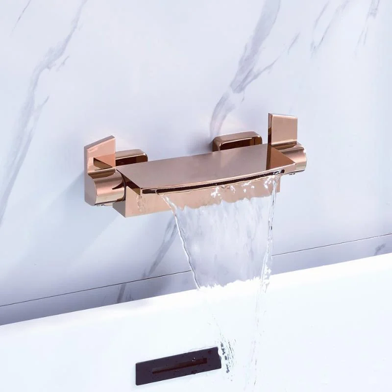 Modern Style Bathtub Tap Waterfall Handle Style Bathroom Tap -Bathlova