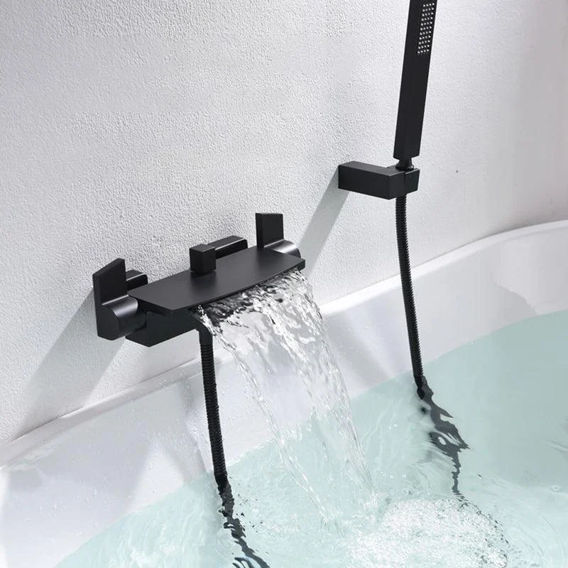 Modern Style Bathtub Tap Waterfall Handle Style Bathroom Tap -Bathlova