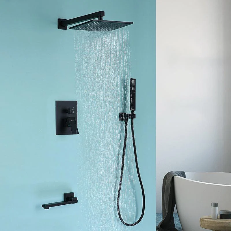 Modern Style Copper Shower System Spot Resist Ceiling Mounted Shower System -Bathlova