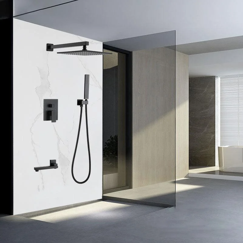 Modern Style Copper Shower System Spot Resist Ceiling Mounted Shower System -Bathlova