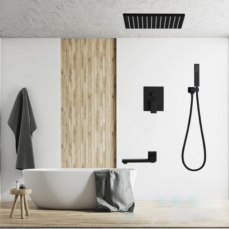 Modern Style Copper Shower System Spot Resist Ceiling Mounted Shower System -Bathlova