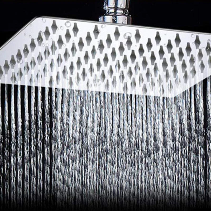 Modern Style Dual Shower Head 9-Spray Silver Wall-Mount Showerhead -Bathlova