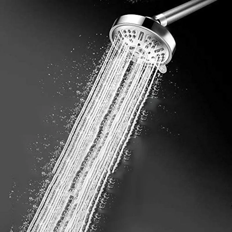 Modern Style Fixed Shower Head in Silver 9-Settings Wall-Mount Showerhead -Bathlova