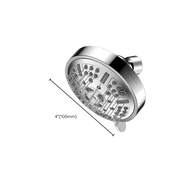 Modern Style Fixed Shower Head in Silver 9-Settings Wall-Mount Showerhead -Bathlova