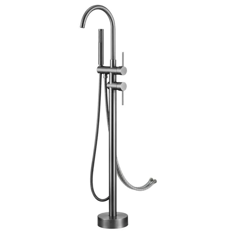 Modern Style Freestanding Bathtub Tap Brass Floor Mounted Freestanding Tap -Bathlova