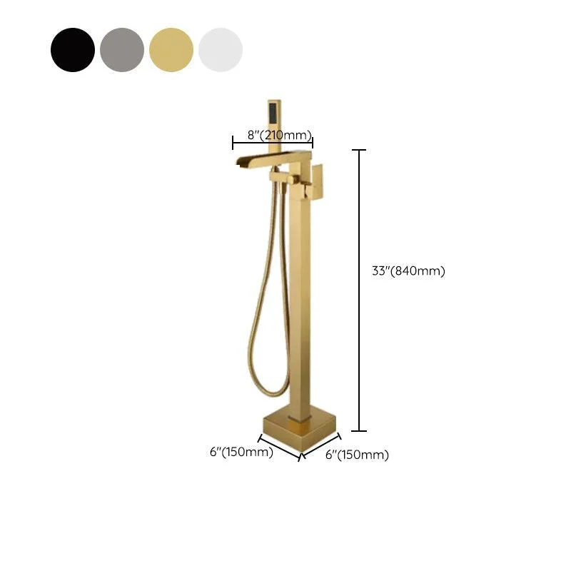 Modern Style Freestanding Tap Floor Mounted Bathroom Tap -Bathlova