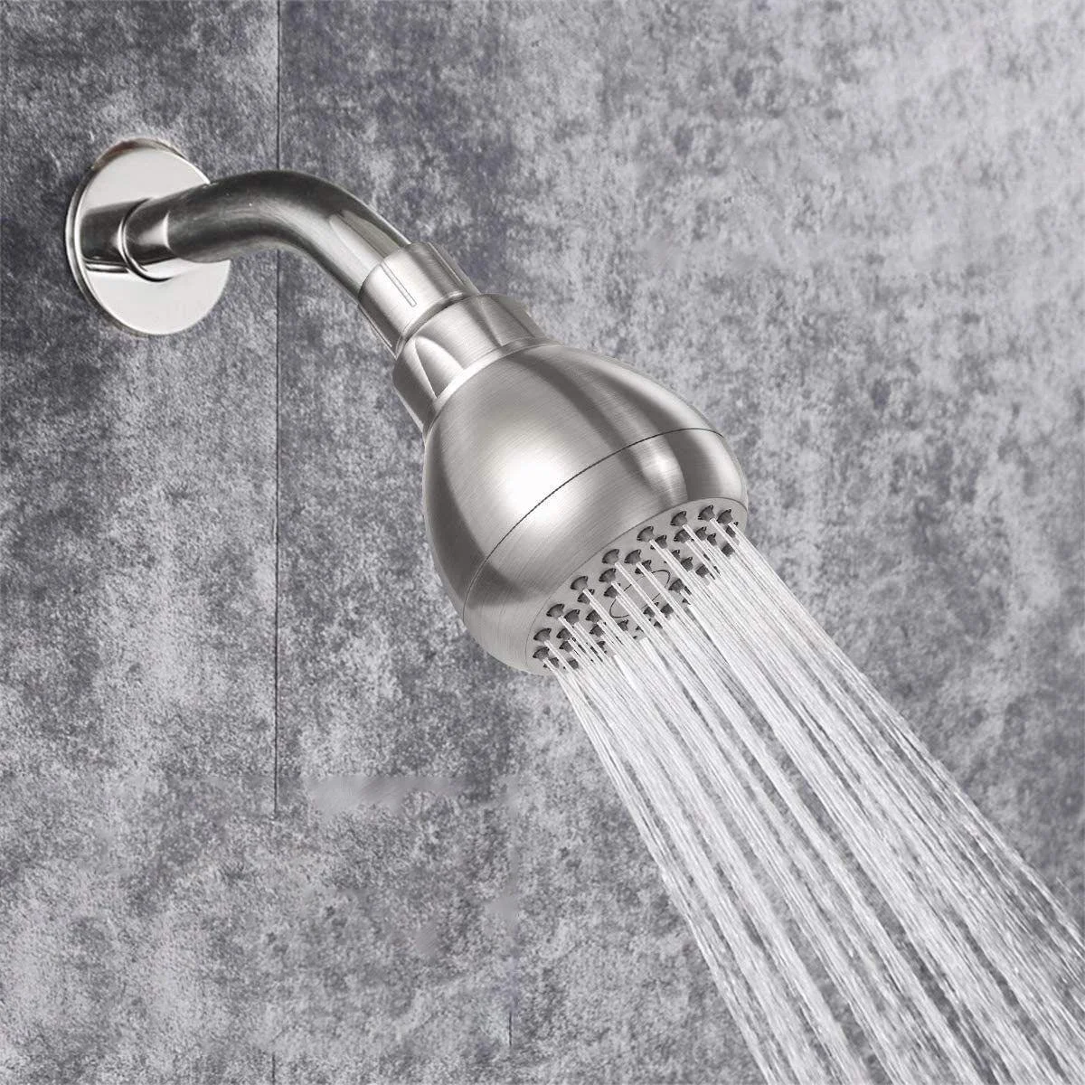 Modern Style Handheld Shower Head Wall-Mount Round Standard Shower Head -Bathlova