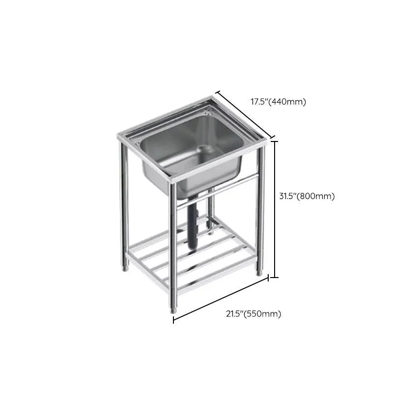 Modern Style Kitchen Sink All-in-one Kitchen Sink with Drain Assembly -Bathlova