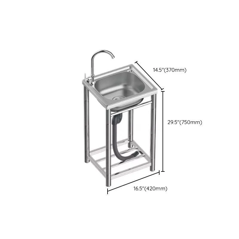 Modern Style Kitchen Sink All-in-one Kitchen Sink with Drain Assembly -Bathlova