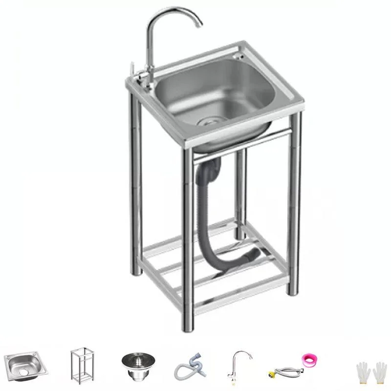 Modern Style Kitchen Sink All-in-one Kitchen Sink with Drain Assembly -Bathlova