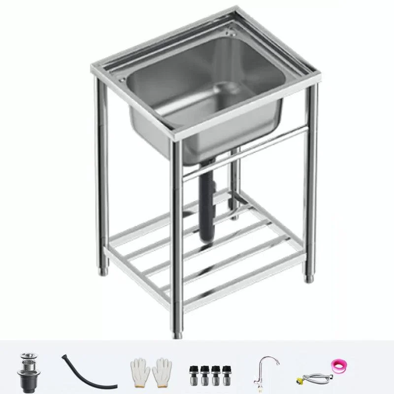 Modern Style Kitchen Sink All-in-one Kitchen Sink with Drain Assembly -Bathlova