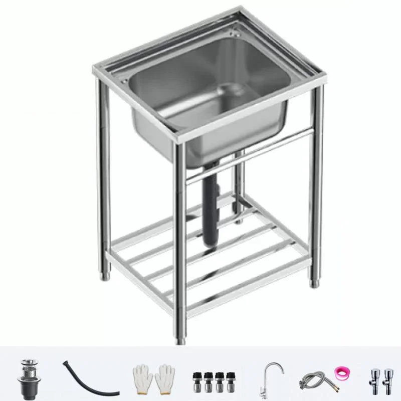 Modern Style Kitchen Sink All-in-one Kitchen Sink with Drain Assembly -Bathlova