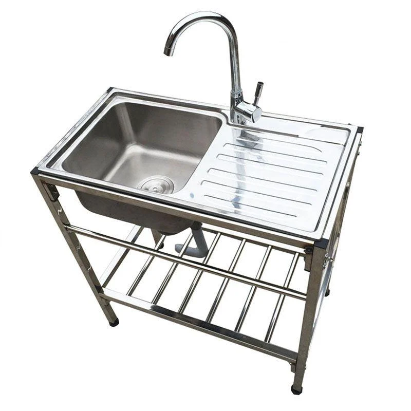 Modern Style Kitchen Sink All-in-one Soundproof Kitchen Sink with Drain Assembly -Bathlova