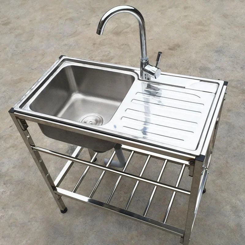 Modern Style Kitchen Sink All-in-one Soundproof Kitchen Sink with Drain Assembly -Bathlova