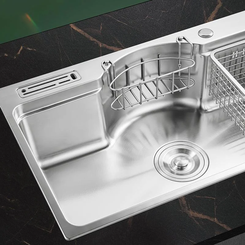 Modern Style Kitchen Sink Dirt Resistant Drop-In Kitchen Sink -Bathlova