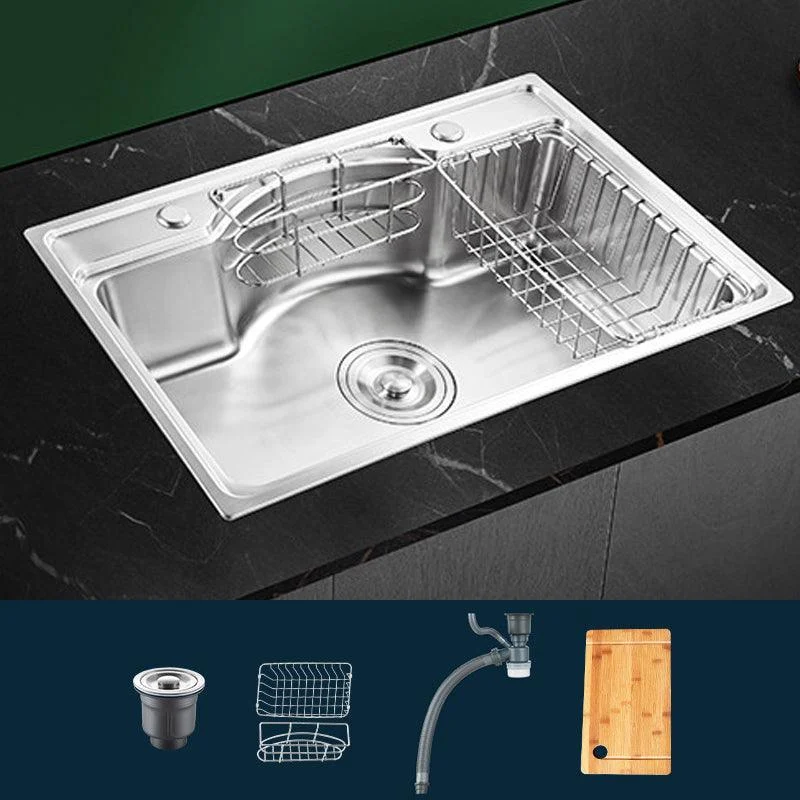 Modern Style Kitchen Sink Dirt Resistant Drop-In Kitchen Sink -Bathlova