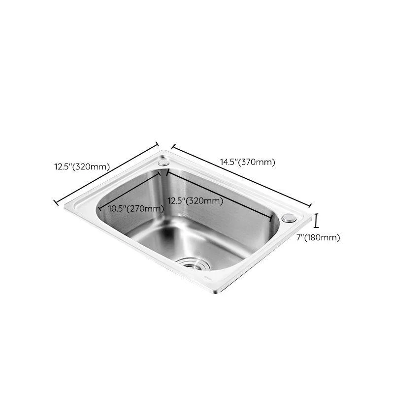 Modern Style Kitchen Sink Dirt Resistant Drop-In Kitchen Sink with Drain Assembly -Bathlova