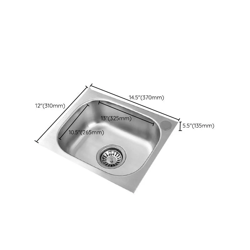 Modern Style Kitchen Sink Dirt Resistant Drop-In Kitchen Sink with Drain Assembly -Bathlova