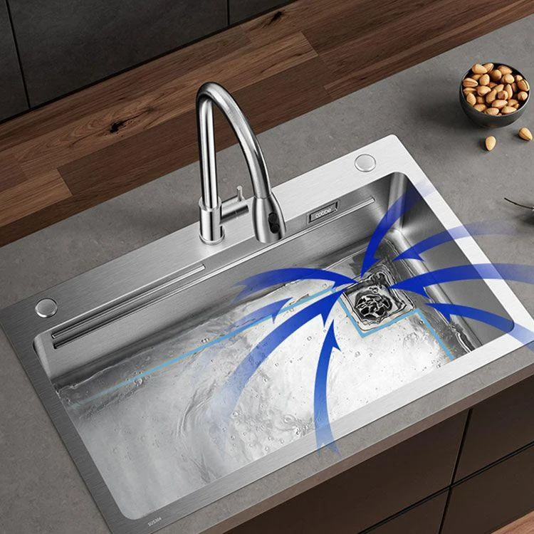 Modern Style Kitchen Sink Drop-In Stainless Steel Noise-cancelling Design Kitchen Sink -Bathlova