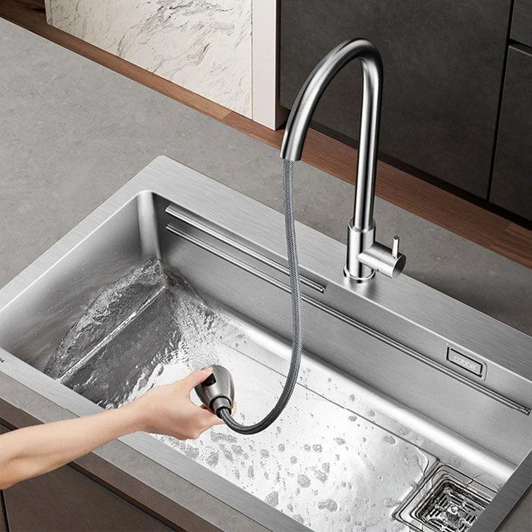 Modern Style Kitchen Sink Drop-In Stainless Steel Noise-cancelling Design Kitchen Sink -Bathlova