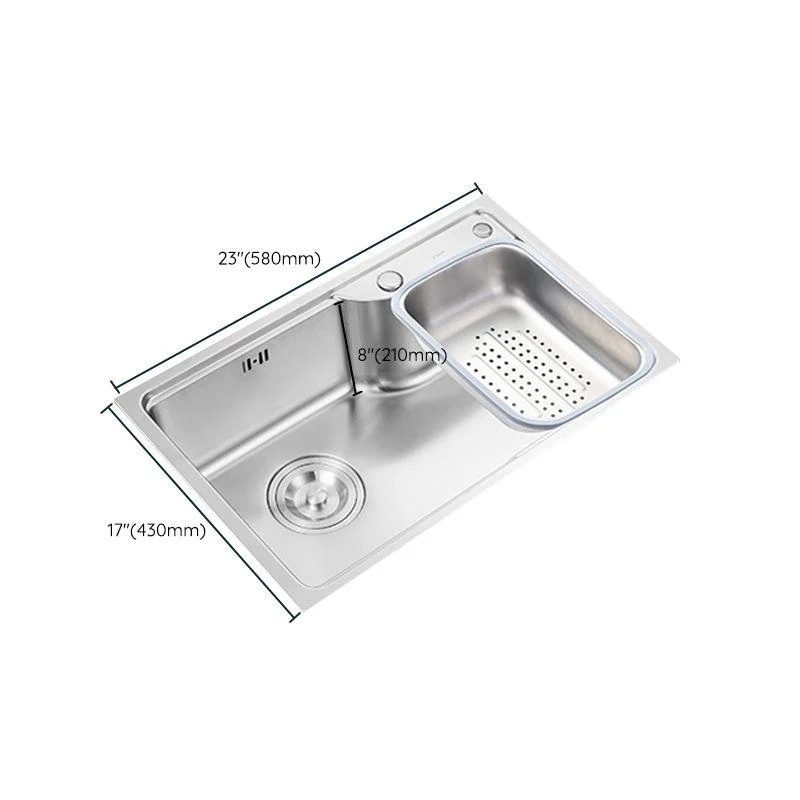 Modern Style Kitchen Sink Noise-cancelling Design Drop-In Kitchen Sink -Bathlova