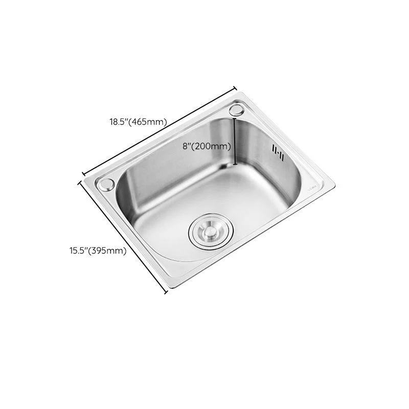 Modern Style Kitchen Sink Noise-cancelling Design Drop-In Kitchen Sink -Bathlova