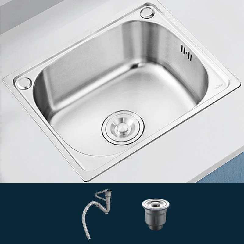 Modern Style Kitchen Sink Noise-cancelling Design Drop-In Kitchen Sink -Bathlova