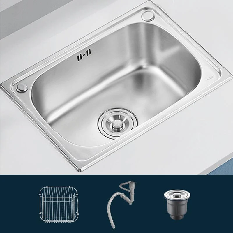 Modern Style Kitchen Sink Noise-cancelling Design Drop-In Kitchen Sink -Bathlova