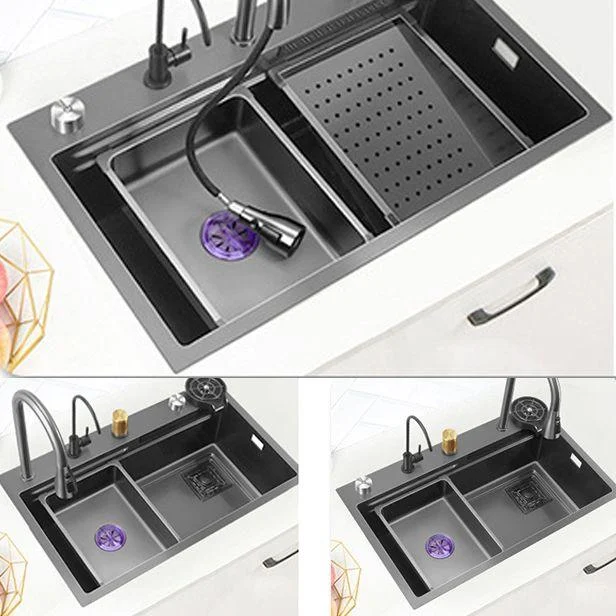 Modern Style Kitchen Sink Noise-cancelling Design Kitchen Double Sink -Bathlova