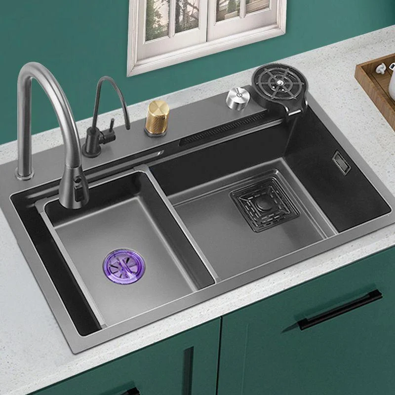 Modern Style Kitchen Sink Noise-cancelling Design Kitchen Double Sink -Bathlova