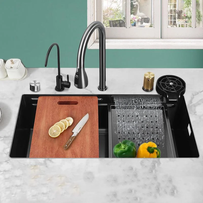 Modern Style Kitchen Sink Noise-cancelling Design Kitchen Double Sink -Bathlova