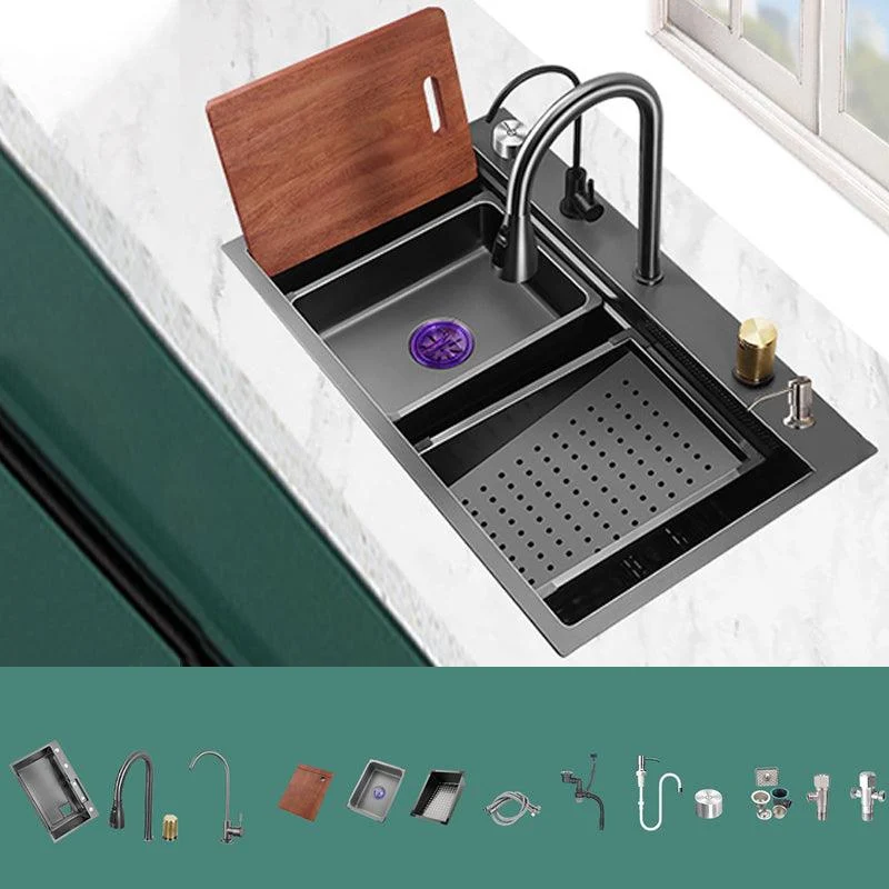 Modern Style Kitchen Sink Noise-cancelling Design Kitchen Double Sink -Bathlova