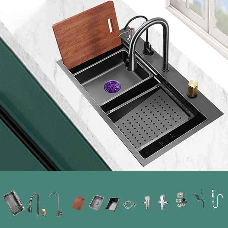 Modern Style Kitchen Sink Noise-cancelling Design Kitchen Double Sink -Bathlova