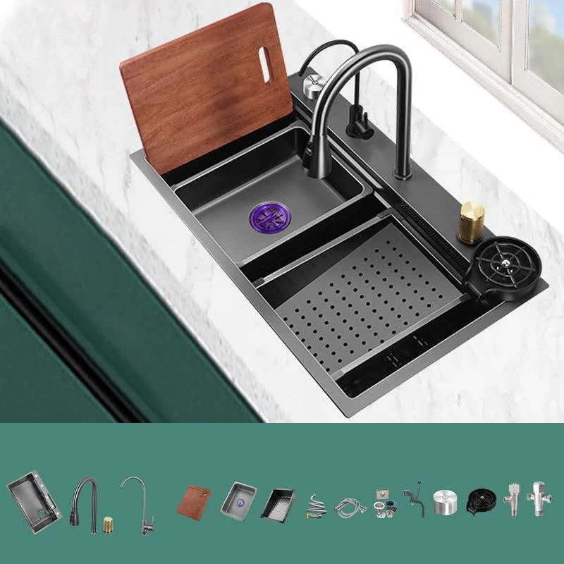 Modern Style Kitchen Sink Noise-cancelling Design Kitchen Double Sink -Bathlova