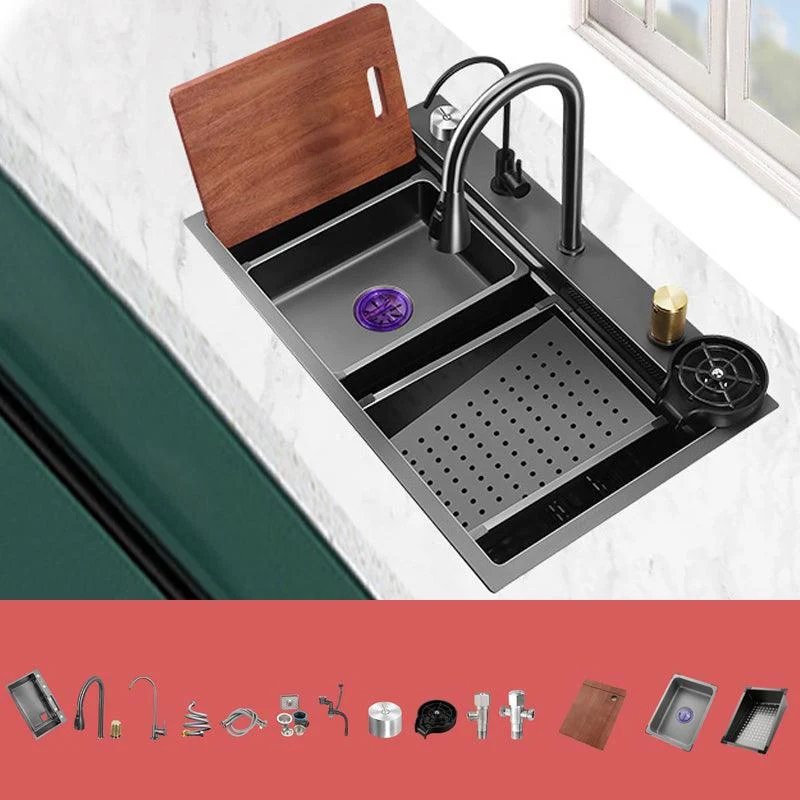 Modern Style Kitchen Sink Noise-cancelling Design Kitchen Double Sink -Bathlova