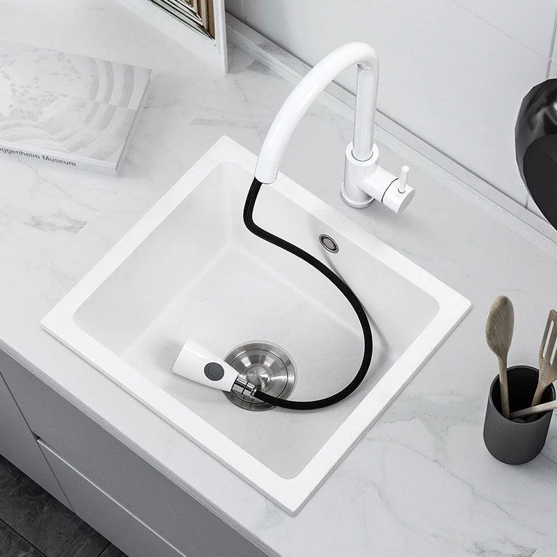 Modern Style Kitchen Sink Noise-cancelling Design Quartz Kitchen Sink -Bathlova