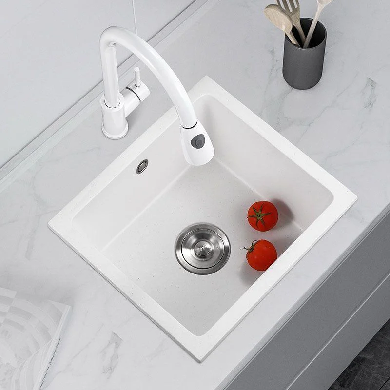 Modern Style Kitchen Sink Noise-cancelling Design Quartz Kitchen Sink -Bathlova