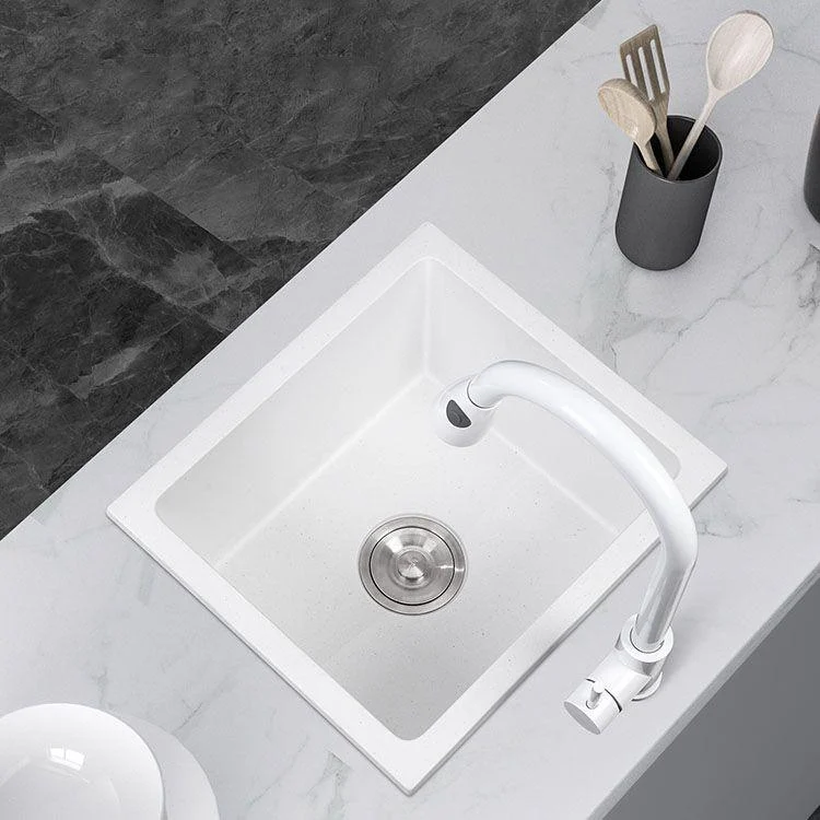 Modern Style Kitchen Sink Noise-cancelling Design Quartz Kitchen Sink -Bathlova