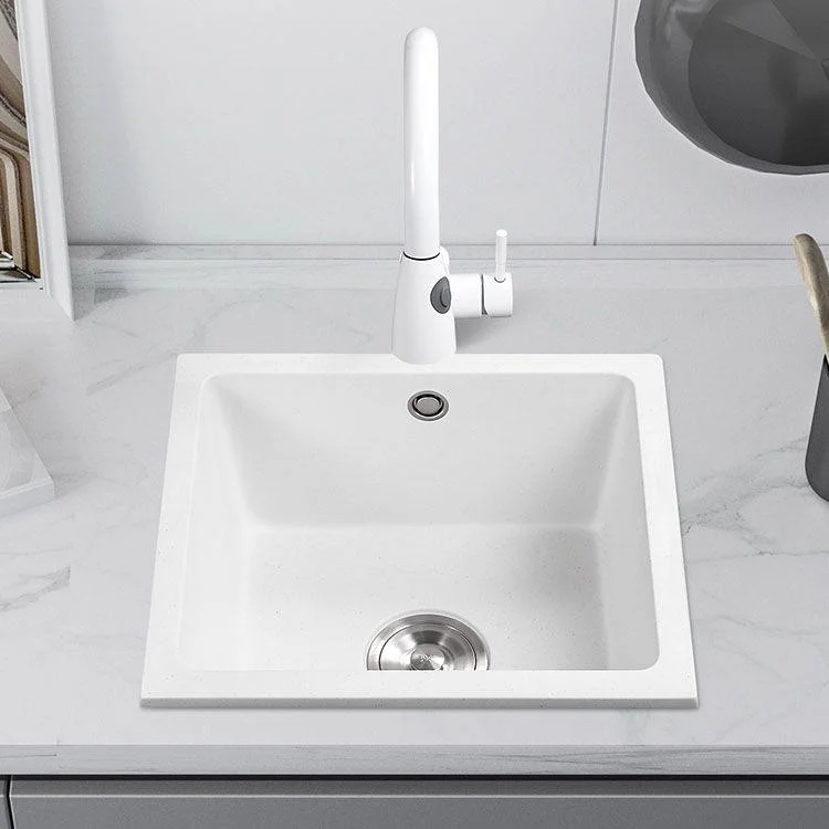 Modern Style Kitchen Sink Noise-cancelling Design Quartz Kitchen Sink -Bathlova