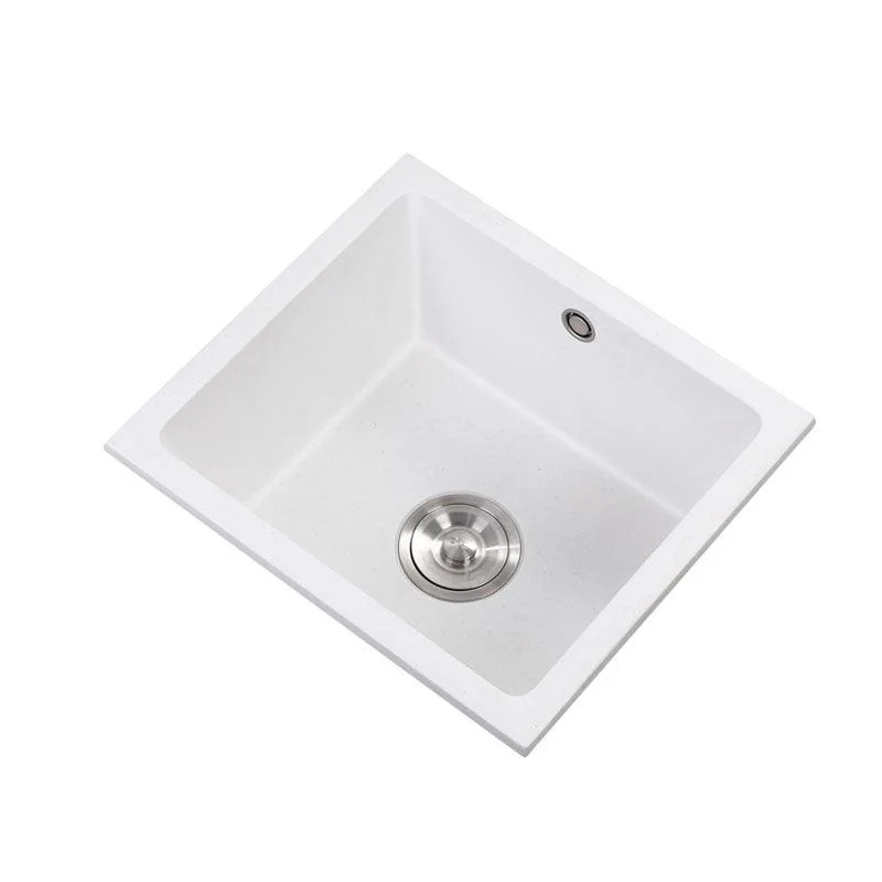 Modern Style Kitchen Sink Noise-cancelling Design Quartz Kitchen Sink -Bathlova