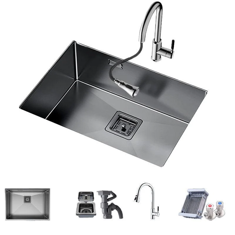 Modern Style Kitchen Sink Noise-cancelling Design Stainless Steel Kitchen Sink -Bathlova