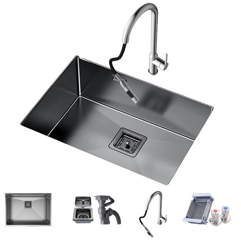 Modern Style Kitchen Sink Noise-cancelling Design Stainless Steel Kitchen Sink -Bathlova