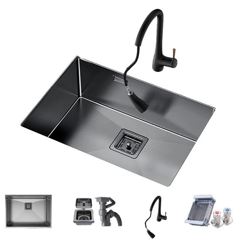 Modern Style Kitchen Sink Noise-cancelling Design Stainless Steel Kitchen Sink -Bathlova