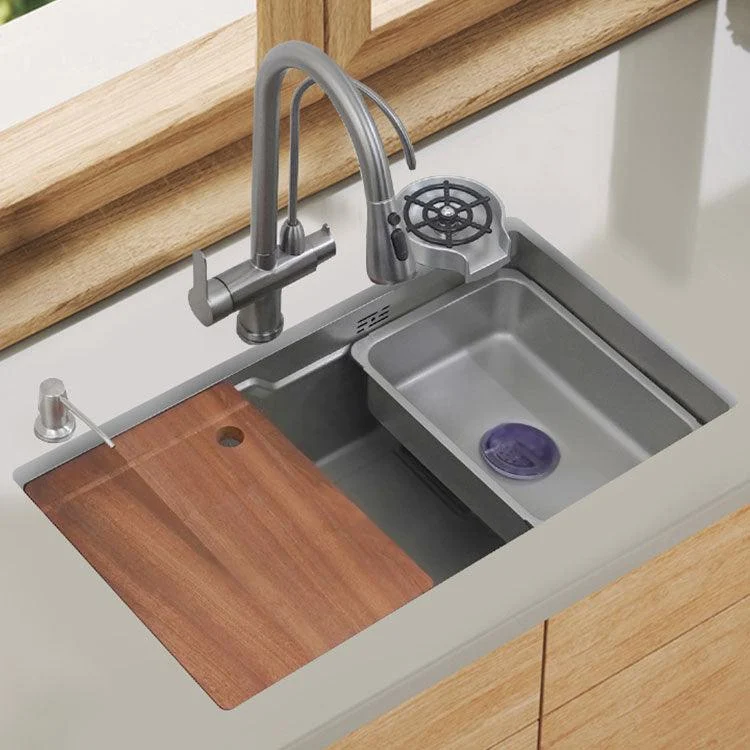 Modern Style Kitchen Sink Rectangle Shape Kitchen Sink with Single Bowl -Bathlova