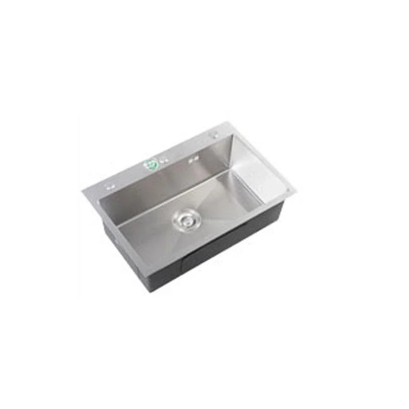 Modern Style Kitchen Sink Soundproof Kitchen Sink with Basket Strainer -Bathlova