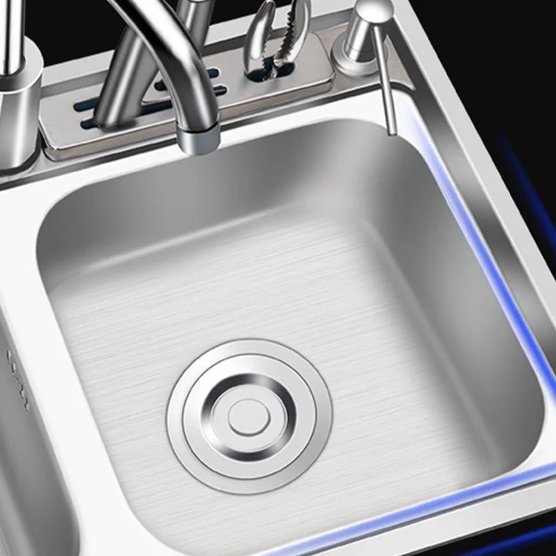 Modern Style Kitchen Sink Stainless Steel 2 Holes Drop-In Kitchen Sink -Bathlova